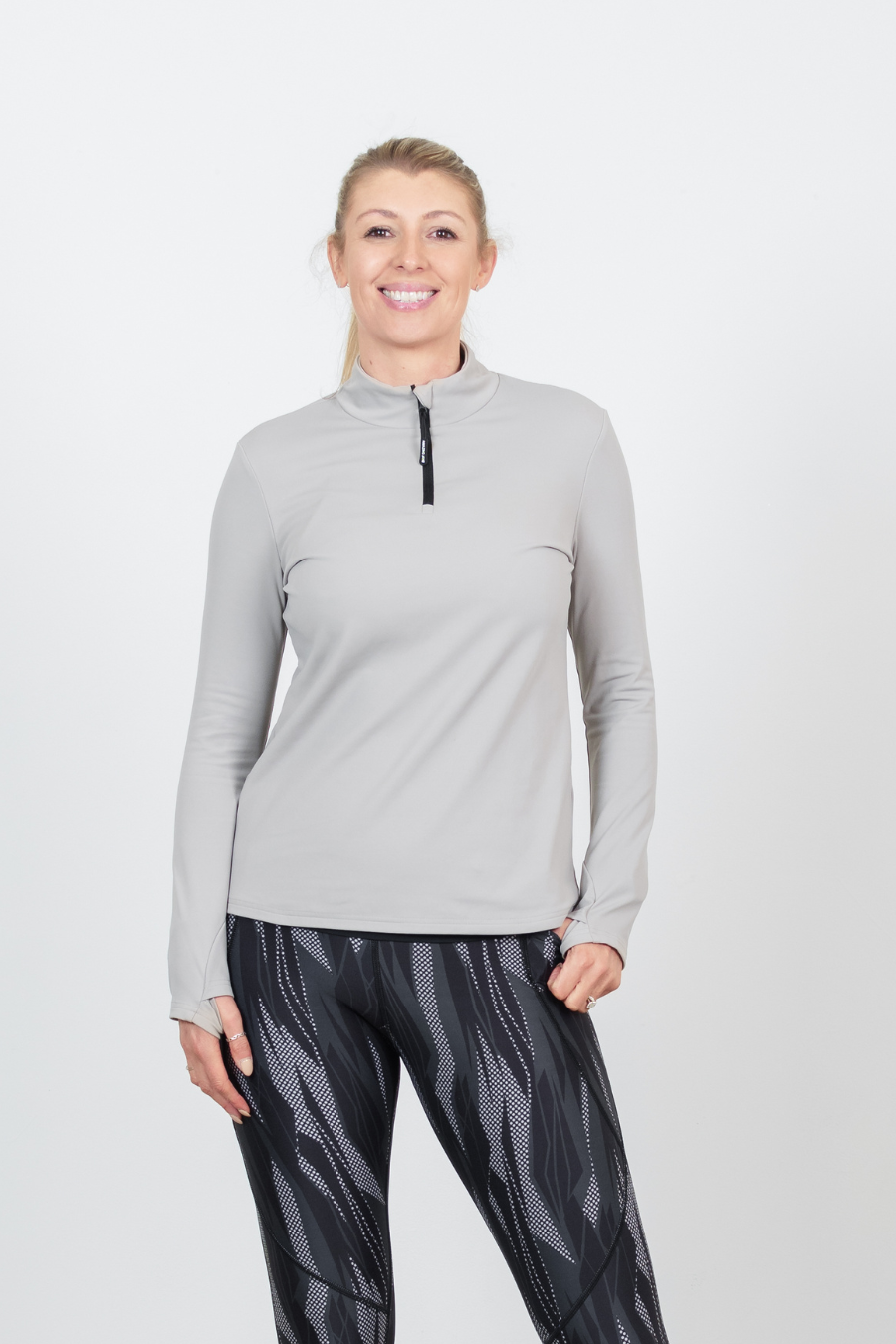 Thermal Winter Half Zip - Stone