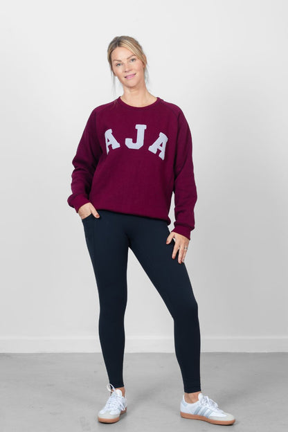 Varsity Sweater, Burgundy