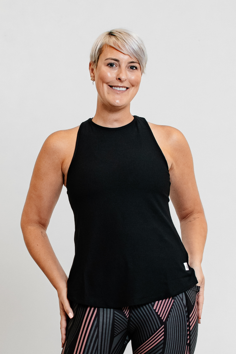 Anna Workout Vest - Black