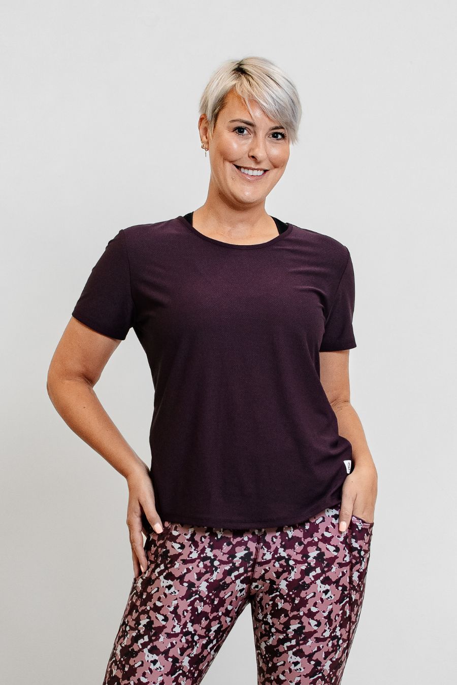 Matilda Active Shaped T-Shirt - Plum