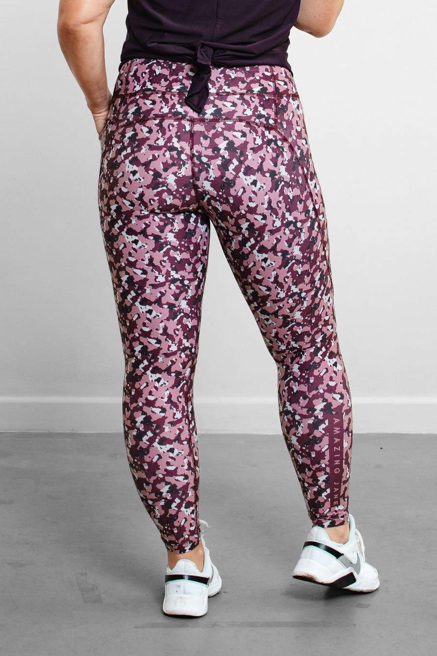 RISE Leggings - Plum Camo