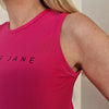 Marie Active Tie Back Tank - Pink